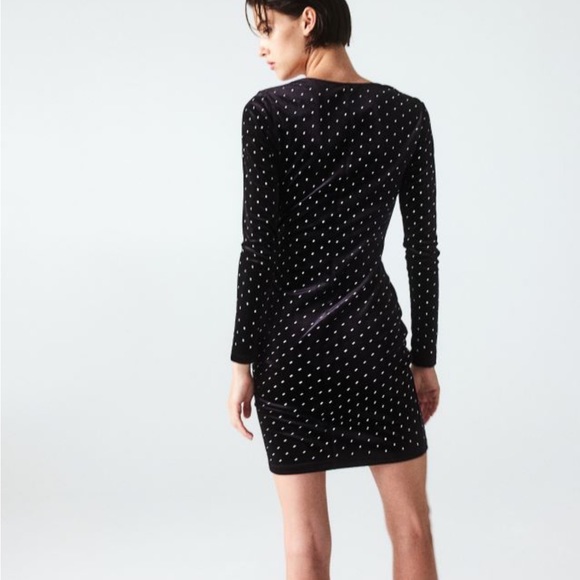 H&M Velvet Studded Dress - Picture 2 of 3